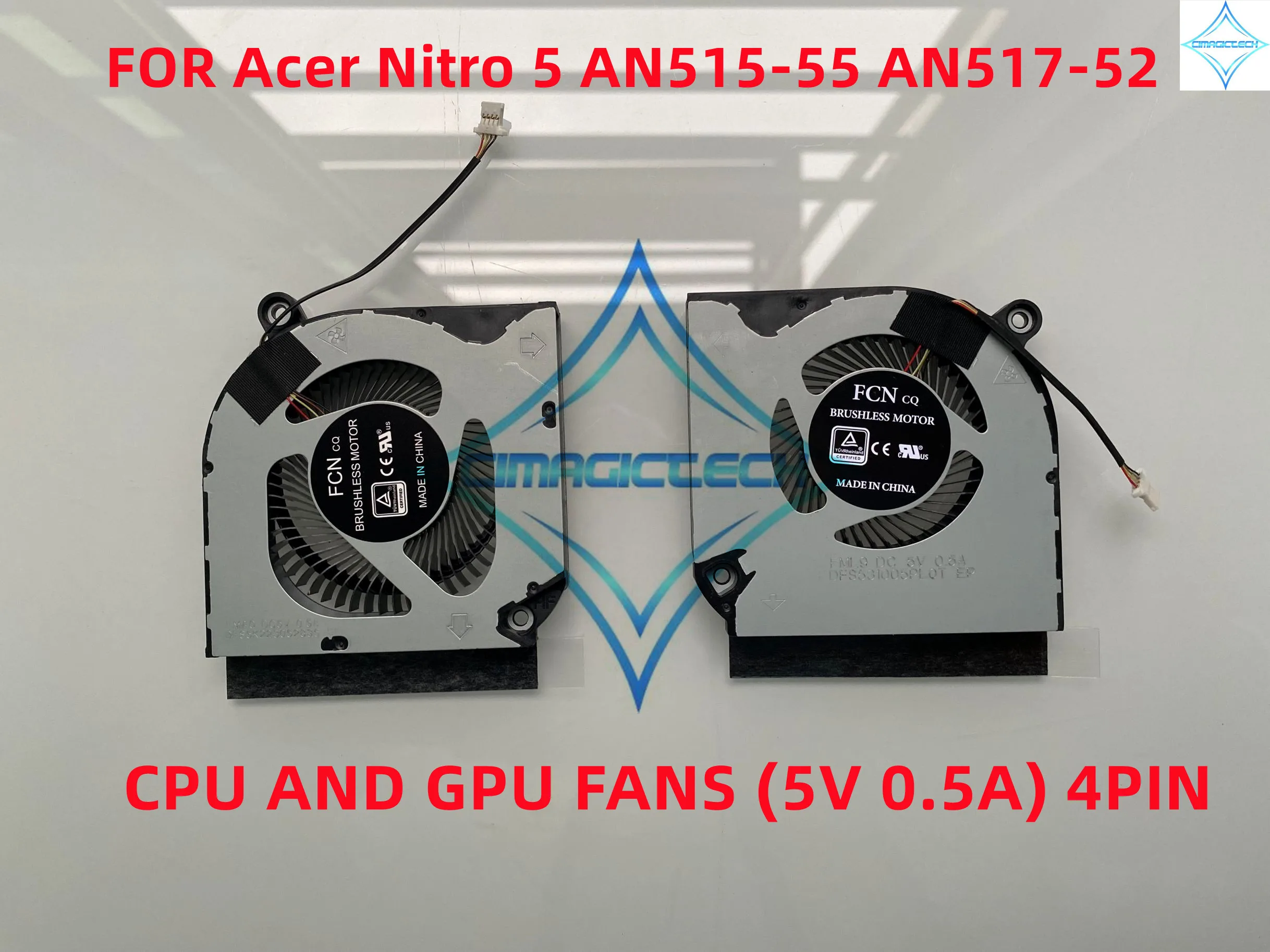 Original New For Acer Predator Helios 300 PH317-53 PH315-52 AN515-55 AN515-56 AN515-57 AN515-45 AN517-52 Laptop Cpu GPU Fan