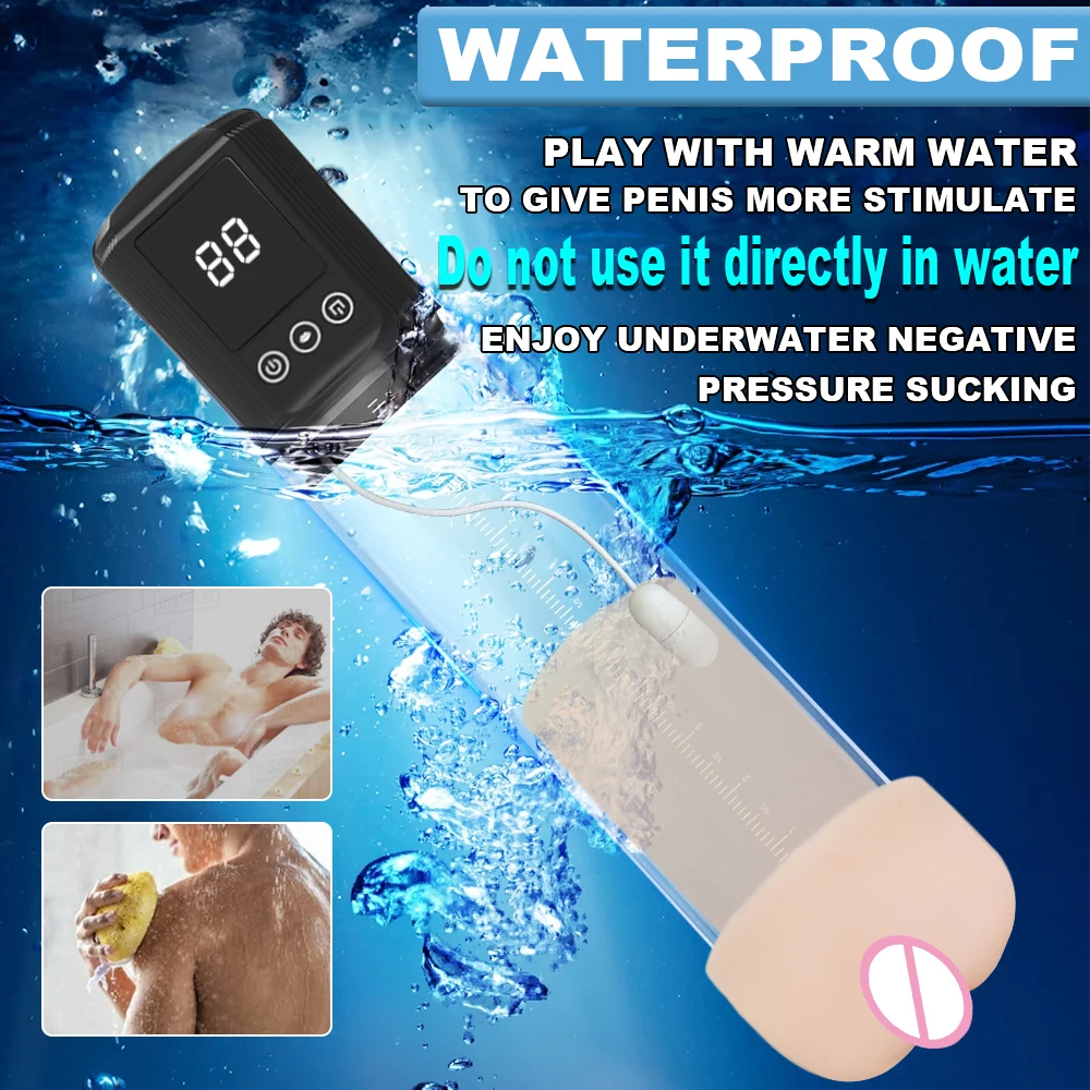 الكهربائية مص فراغ القضيب مضخة الديك موسع تأخير القذف ديك الانتصاب توسيع الكبار الجنس لعب للرجال 18 +