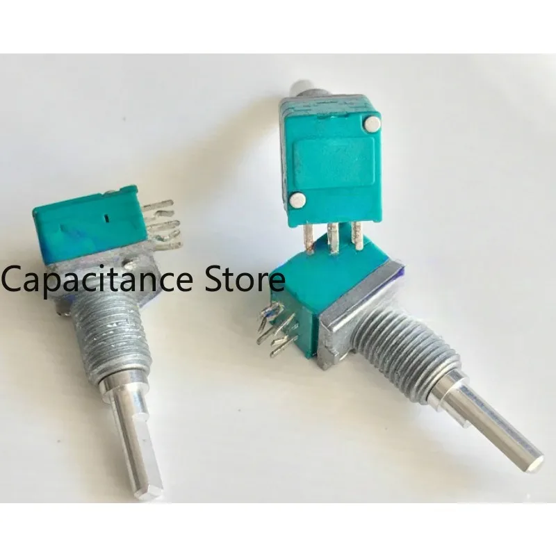 5PCS RK097 rotary potentiometer dual B100K with midpoint and thin shaft length of 23mm