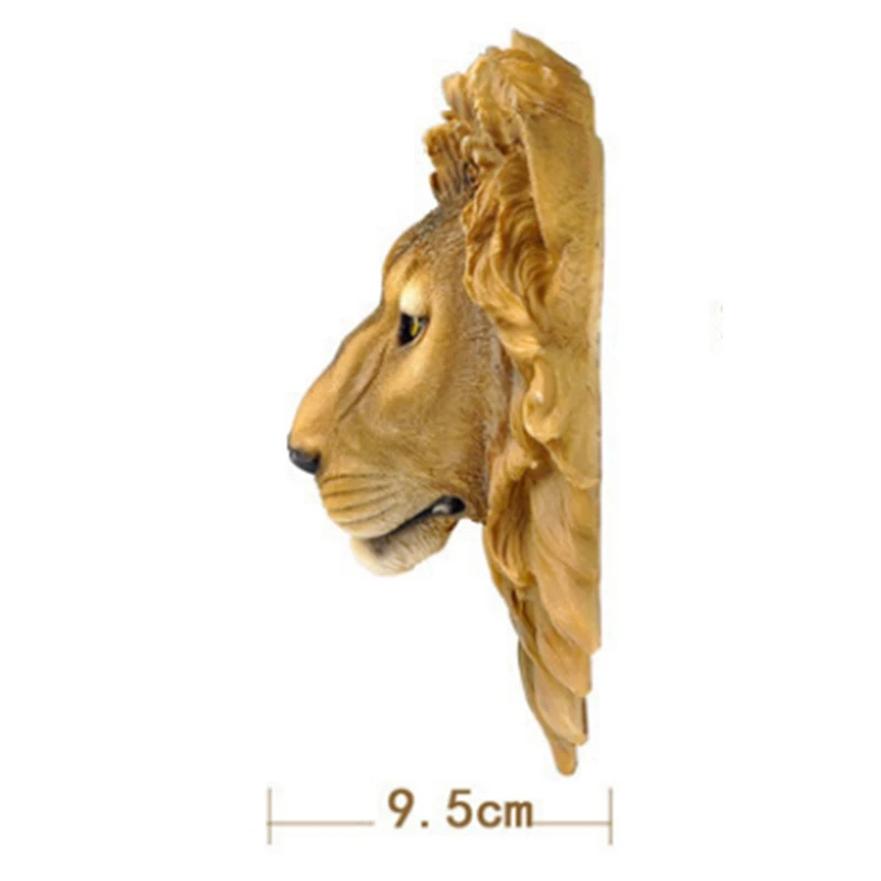 Настенное украшение для бара, винный погреб, имитация головы льва, скульптура, креативный декор, статуя из смолы с головой зверя
