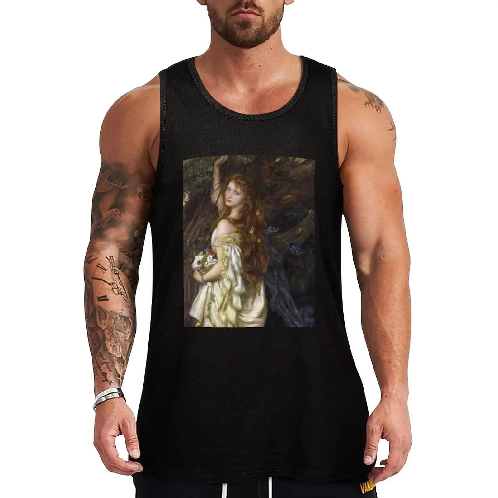 

Arthur Hughes - Ophelia Tank Top Basic Sleeveless T Shirt Soft Cotton Casual Tank Top
