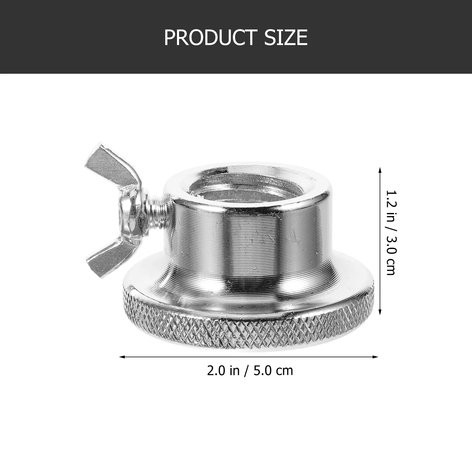 

2Pcs 2.5cm Double Lock Hex Nuts Anti-Slip Screw Clamps for Barbell Dumbbell Weight Lifting Solid Thickened Plating Process