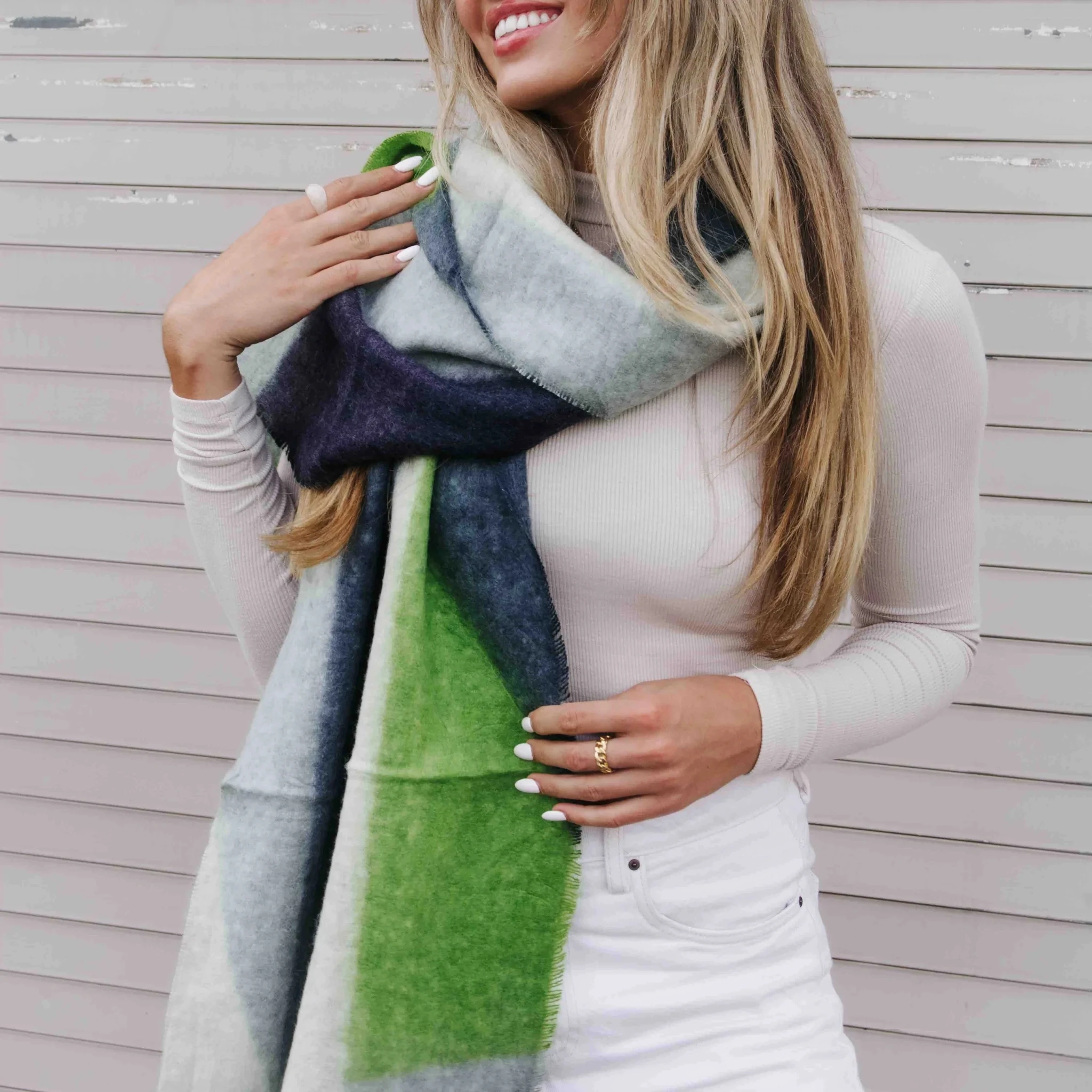 2023 New Fashion Mohair Women Thick Cashmere Scarf Winter Warm Shawl Wraps Blanket Scarves Long Tassel Hijab Stoles