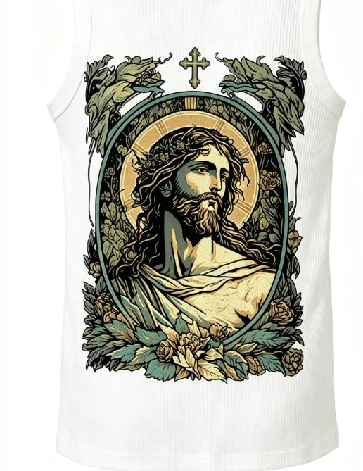 Christian Ribbed Tank Streetwear Anime Lover New Model personality Clothes Year round clothing Unisex high quality Couples soft