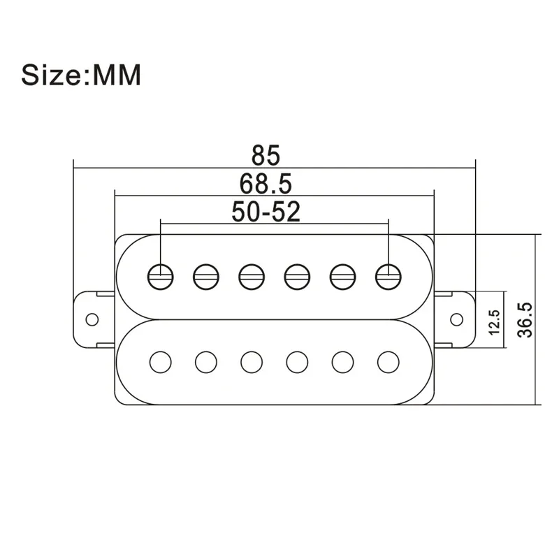 6-String Electric Guitar Double Coil Humbucker Electric Guitar Pickup Bridge or Neck Pickup for Choose