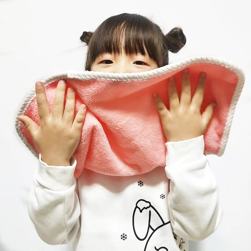 1 Piece Cartoon Kids Bib for Boy Girl Lovely Animal Rabbit Style Wash Face Towel Multifunctional Anti-wetting Baby Feeding Bib