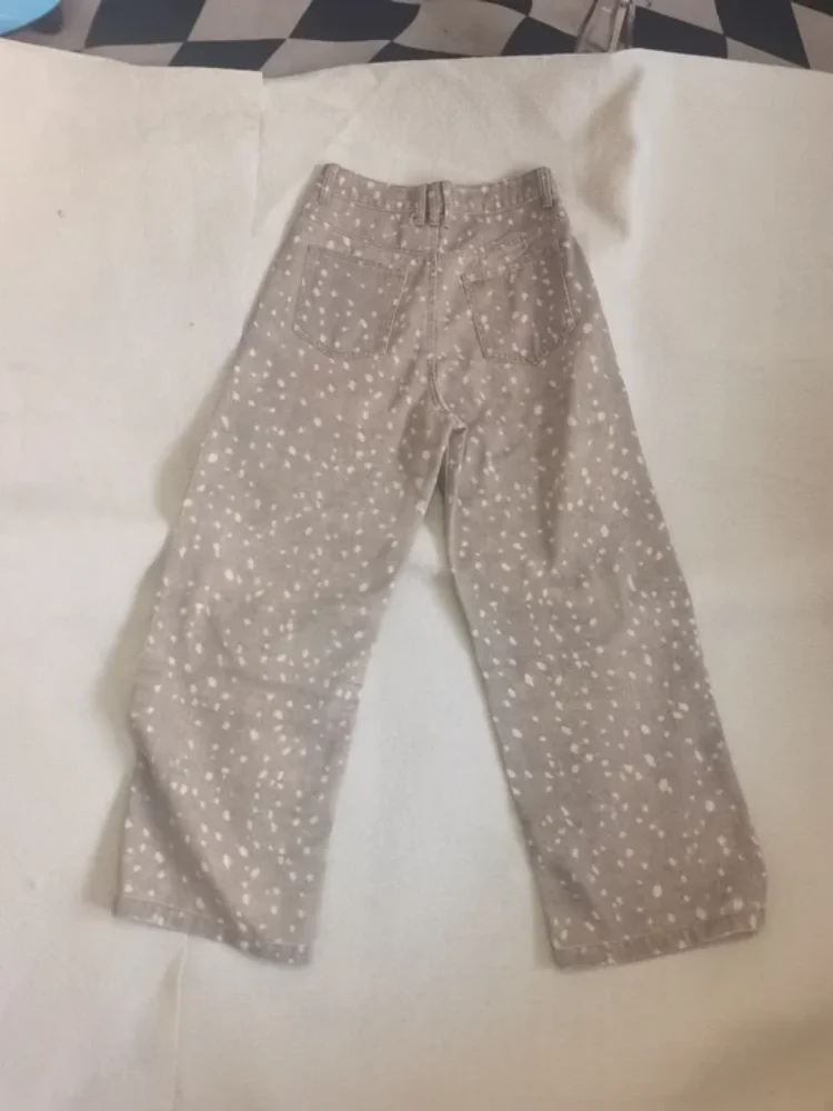 

Y2K Aesthetic Streetwear Casual Retro Trousers Deer Print Wide Leg Jeans Women High Waist Loose Fit Denim Pants Spring/Autume