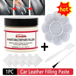 60/20ml Leather Repair Filling Paste Compound Leather Restoration Cream Auto Leather Car Repair Scratches Cracks Sofa Car Seat