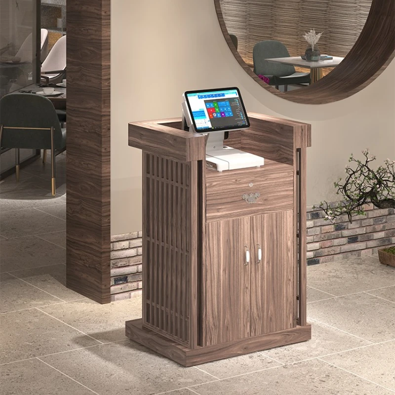 Reception desk Bar retro small front desk Shopping guide  Information  Welcome