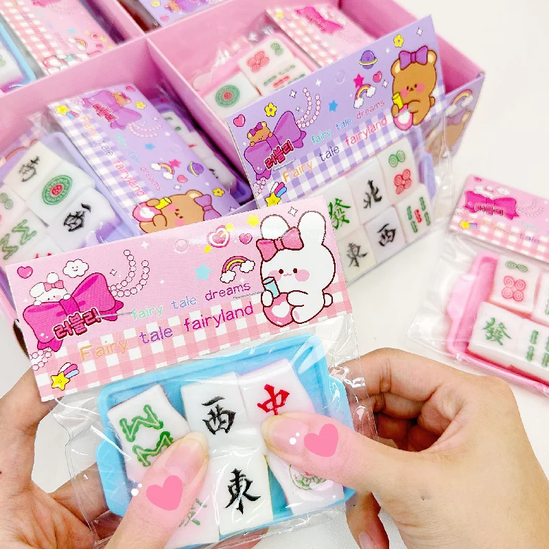 

New Creative Novel Funny Mahjong Pinching Irritable Squeezing Adult Stress Relief Toys Cubes Mahjong Kids Fidgets Squishy Gifts