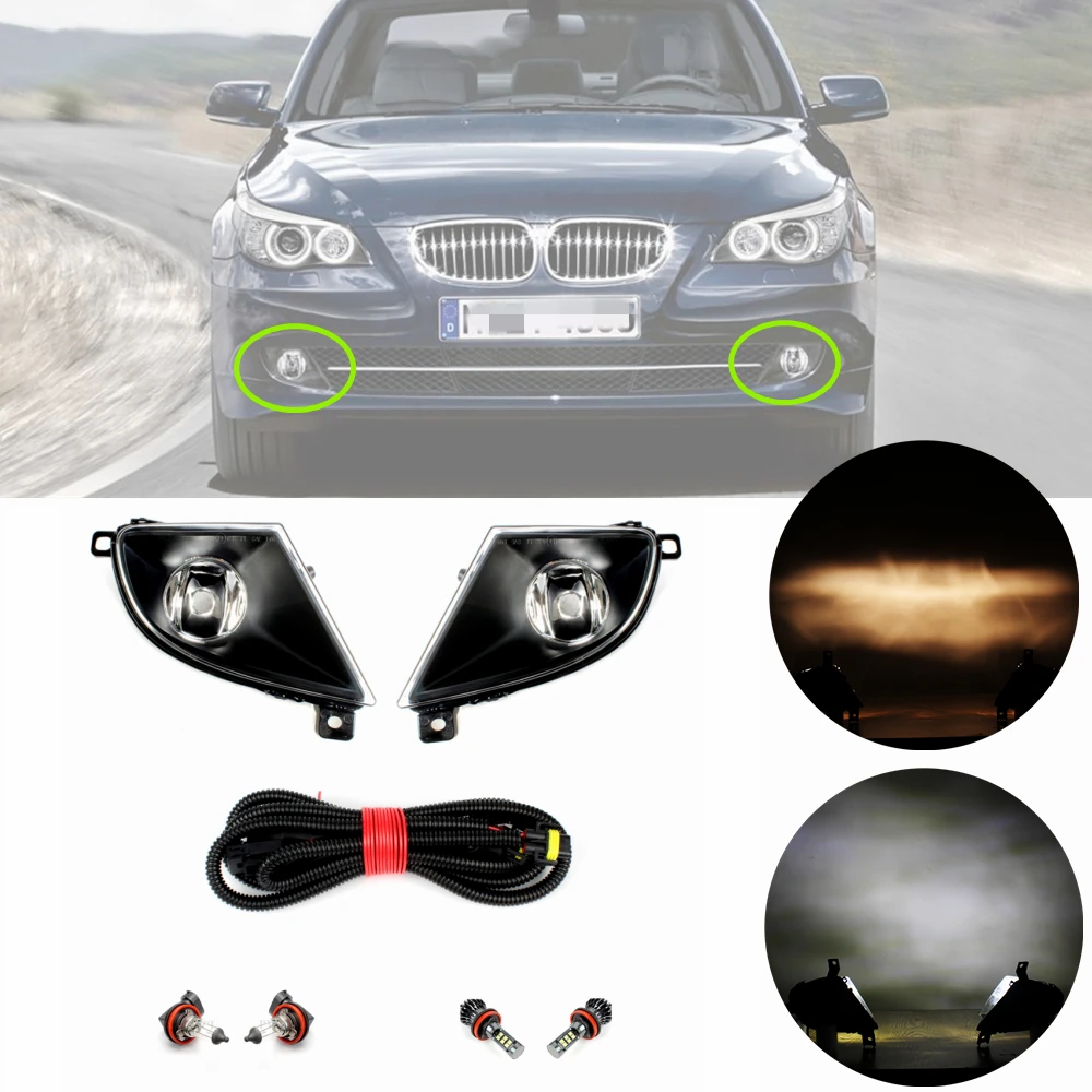 

Front Bumper Fog Light With Bulbs For BMW 5 Series E60 E61 LCI 525D 525i 520i 520d 523i 523d 2007 2008 2009 2010