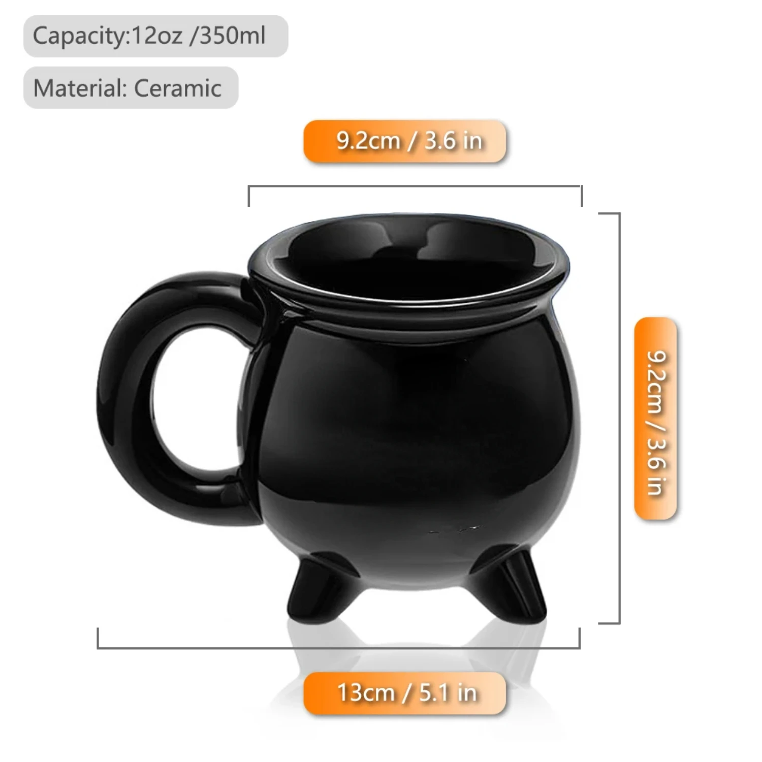 1pc, Witch Brew Coffee Mug, 350ml/ 11.8oz Ceramic Coffee Cups, Water Cups, Summer Winter Drinkware, Birthday Gifts