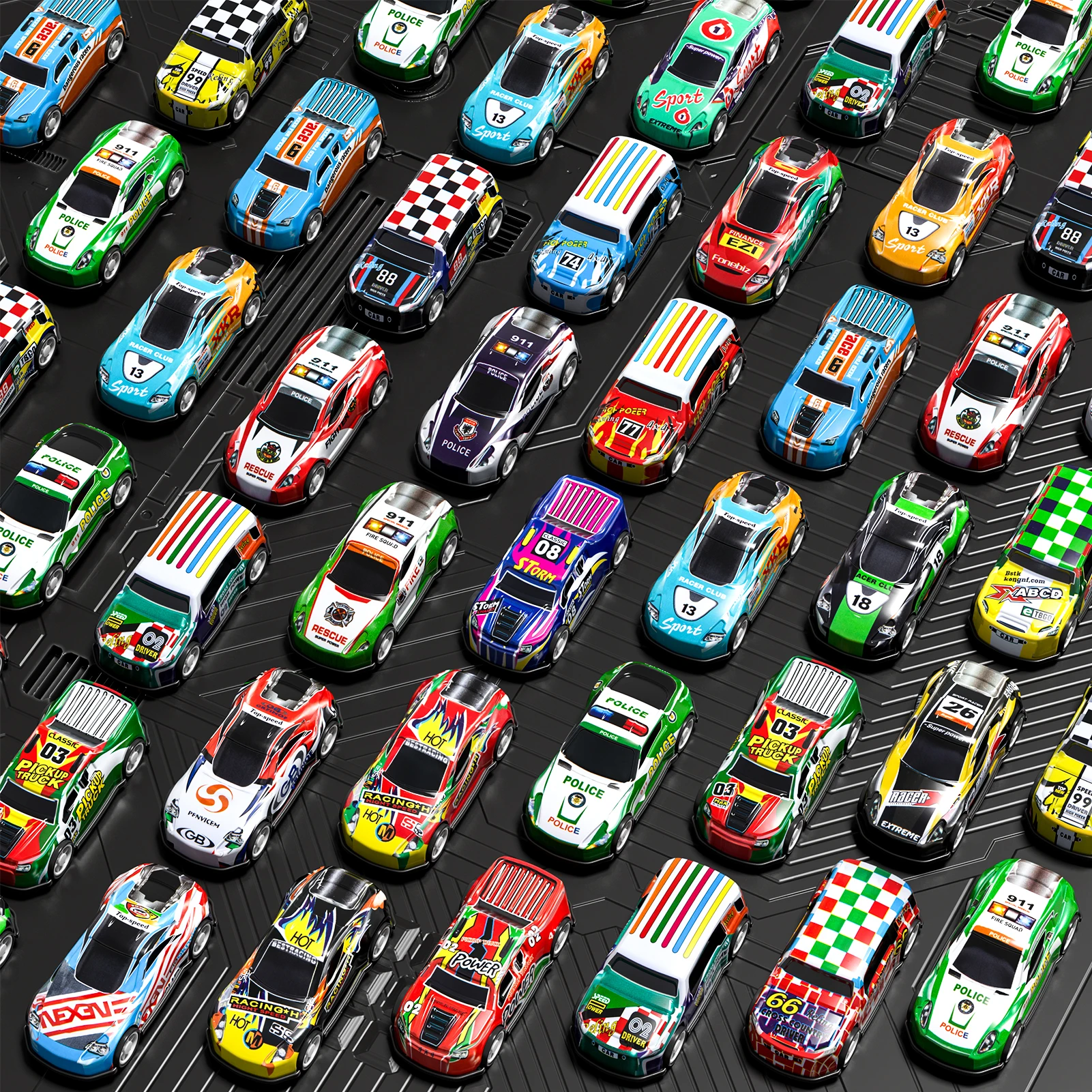 12/50 Stück Packung zurückziehen Kinder Autos Spielzeug mit Aufbewahrungsbox Mini Fahrzeuge Spielzeug Bulk Rennwagen Spielzeug für 3-6 Jahre Jungen Geburtstagsgeschenke