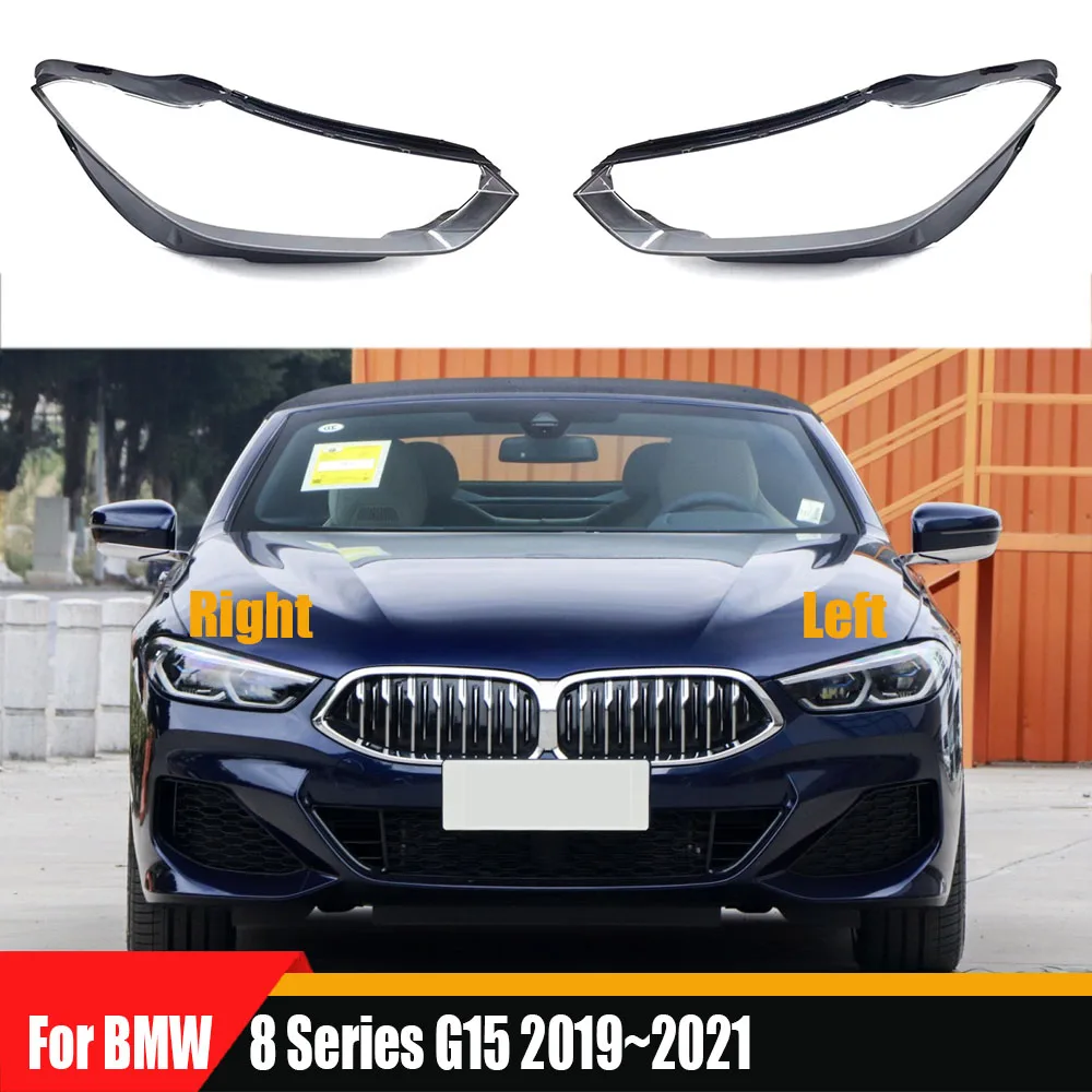 

For BMW 8 Series G15 2019 2020 2021 2022 Headlamp Cover Transparent Headlight Shell Lens Plexiglass Replace Original Lampshade