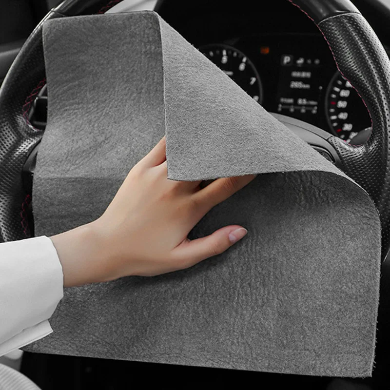 Thicker Magic Cleaning Cloth No Watermark Rag Microfiber Window Glass Wiping Kitchen Towel Wash Reusable Dried Magic Bayeta