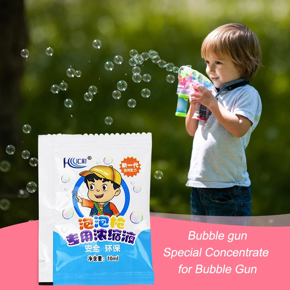10ml 농축 버블 솔루션 무독성 버블 솔루션 리필 버블 머신용 무취 물 액세서리