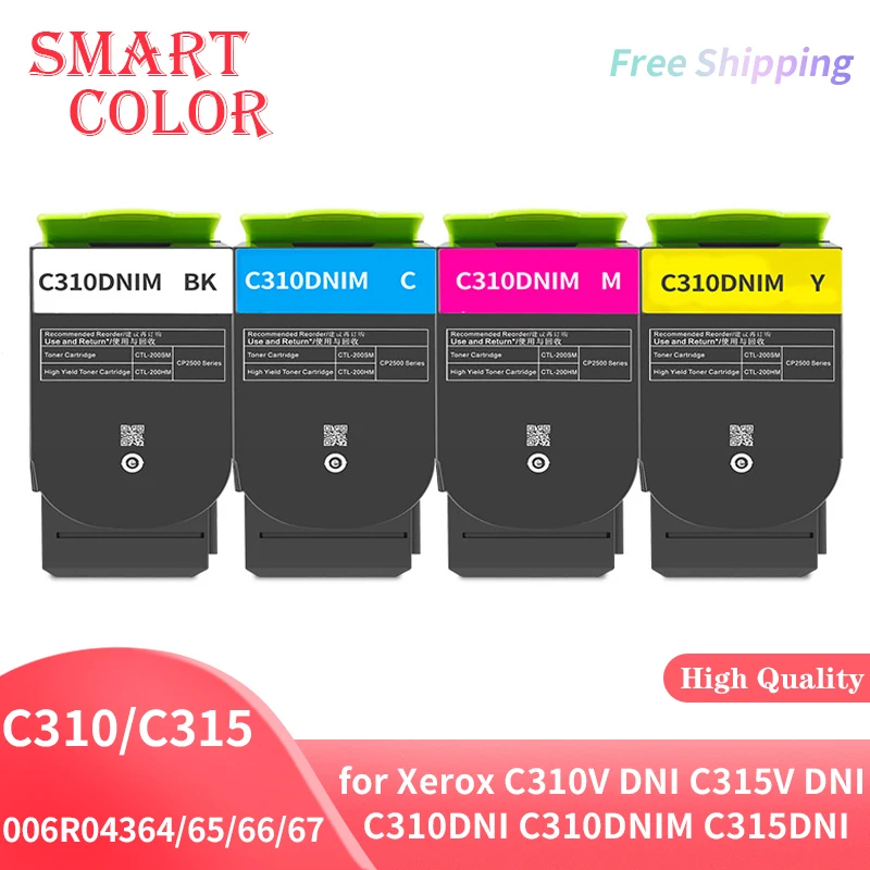 C310 C315 Color Toner Cartridge Compatible for FUJI Xerox C310V DNI C315V DNI C310DNI C310DNIM C315DNI 006R04364/65/66/67Printer