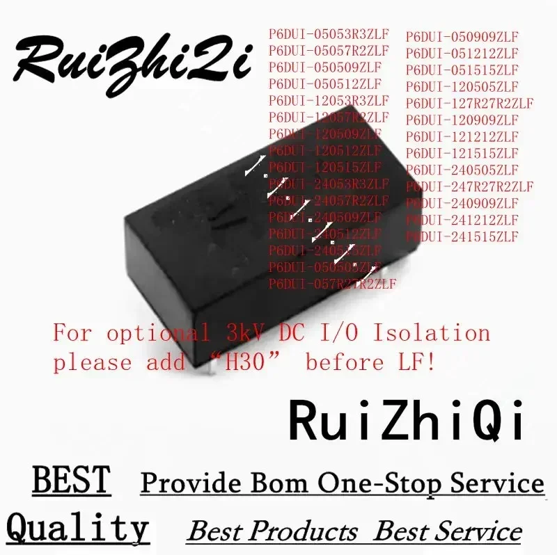 

10PCS/LOT P6DUI P6DUI- 120909 121212 121515 240505 247R27R2 240909 241212 241515 ZLF ZH30LF DIP DC/DC POWER
