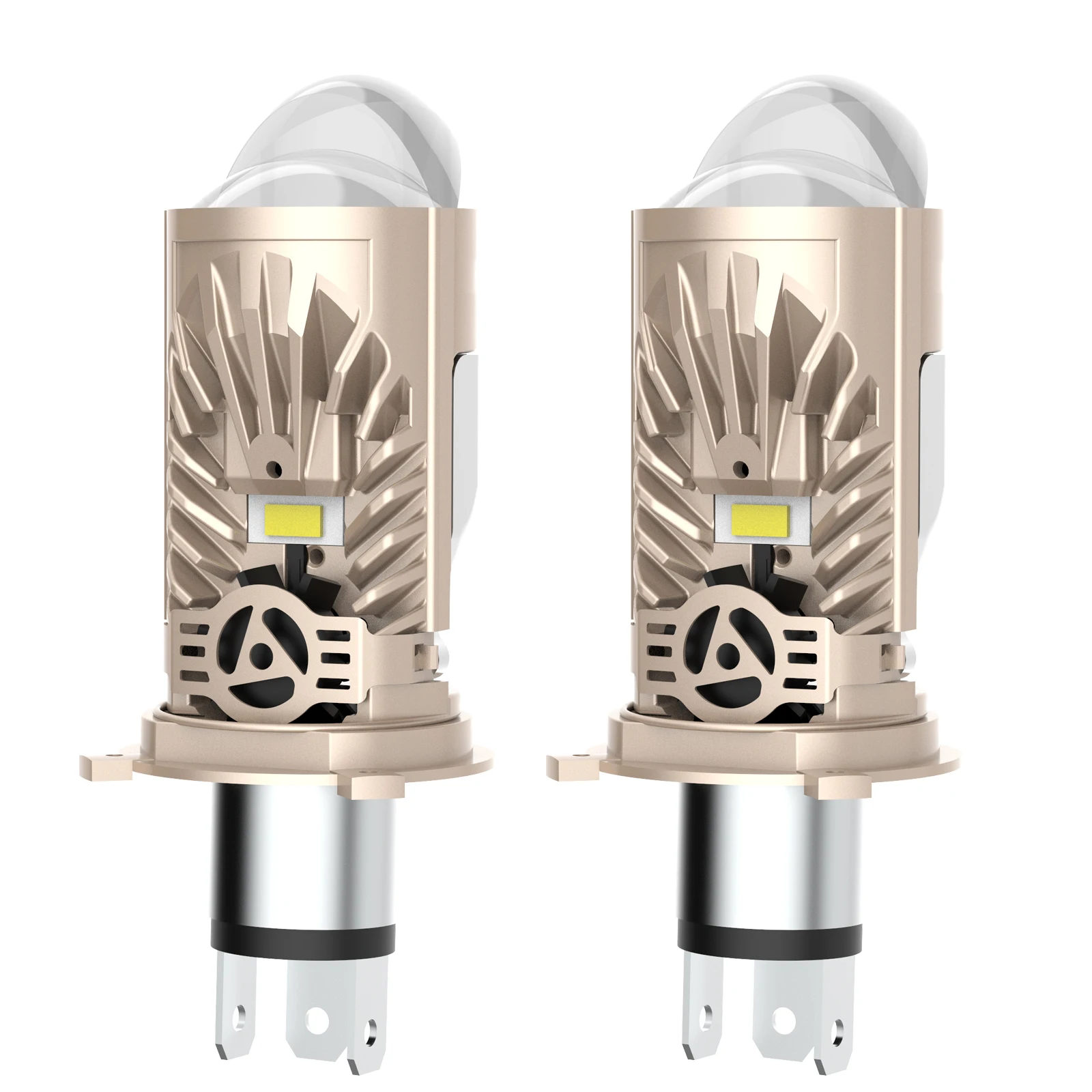 

H4 9003 HB2 Светодиодная лампа для фар 6000K 150 Вт 12 В Автомобильная лампа для фар IP67 Водонепроницаемый комплект для переоборудования фар Белый алюминий 15000LM