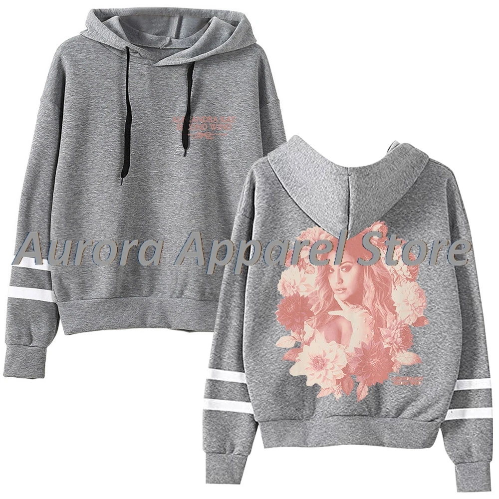 Alexandra Kay Second Wind Pullover con cappuccio Merch Tasche senza maniche con barre parallele Streetwear