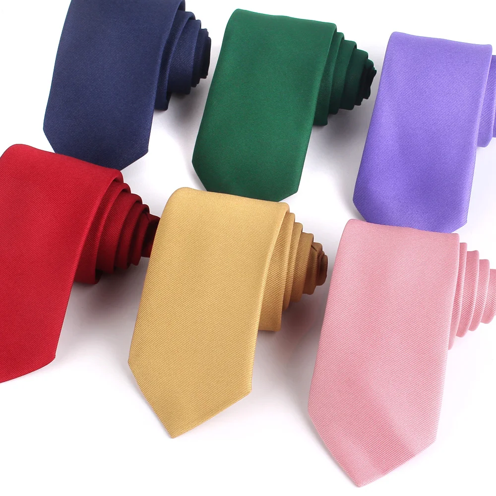 Skinny Ties For Men Women Solid Color Neck Tie For Party Business Casual Slim Suit Neckties Wedding Neck Ties For Groom Gifts