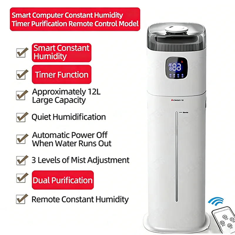 

Увлажнитель воздуха DIVEDEER для дома и спальни, бесшумный, для беременных и младенцев, компактный корпус, большой объем, настольный, с функцией распыления тумана