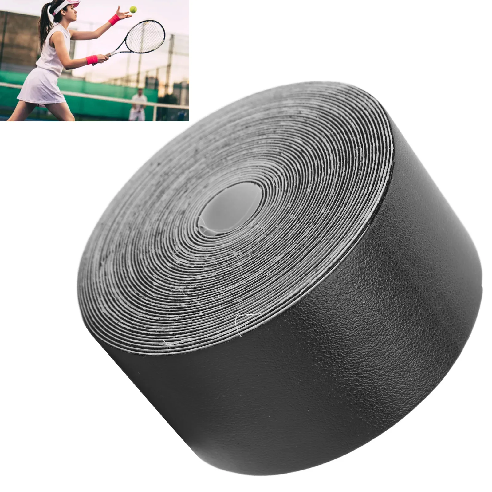 Tennis Racket Tape Racket Head Protective Tape Widened Squash Racquet Guard 5m For Sports GearBlack