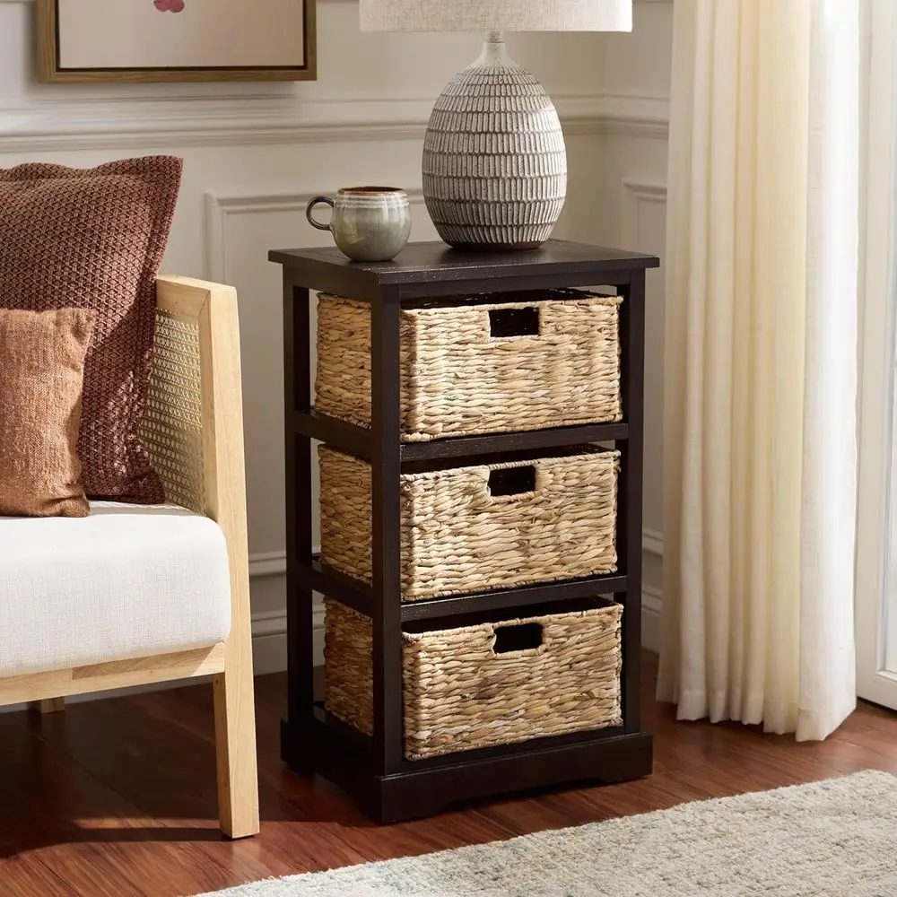 

Home Collection – Halle k Chlate 3-Der Basket Storage Side Table, al Accent Design, ully Assembled (AMH5738)