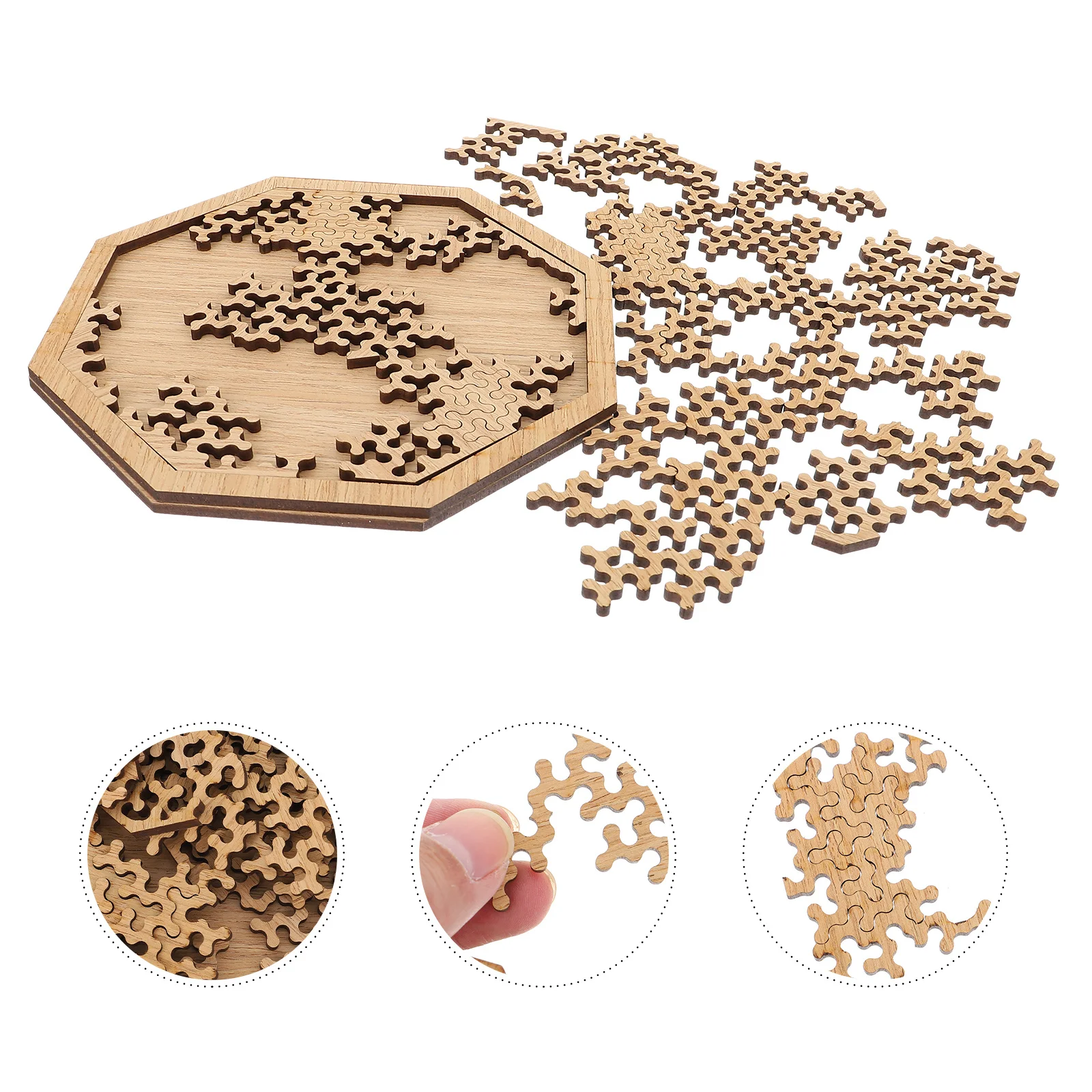 1Set Holz Puzzle Erwachsene Schwierigkeit Intelligenz Spiel Eltern Kind Freizeit Stressabbau Pädagogisches Kreative Puzzle