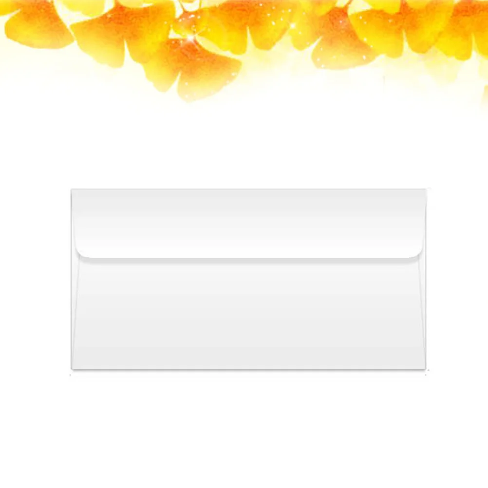 100 قطعة مغلف أبيض عادي 22x11 سنتيمتر دعوة الأعمال التجارية كتيب صغير المغلفات متعددة الأغراض بطاقة تحية استخدام #6