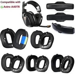Ear pads for Logitech Astro A40 TR A40TR Gaming Headphones Replacement Ear Covers Earmuffs Ear pillows headband cushions