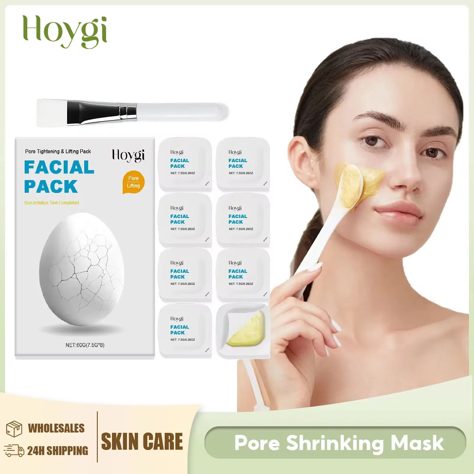 

Pore Tightening Mask Blackhead Remover Shrink Pores Oil Control Deep Cleaning Brightening Fade Dark Spot Moisturizing Face Mask