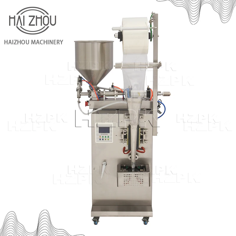 HAIZHOU Commercial Vertical Paste Packing Machine | Automatic Three-Side Sealing for Food and Cosmetics HZFS-200