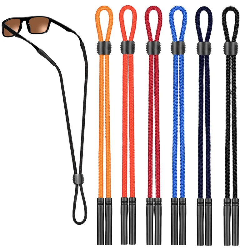 1/5 Stück Sport-Brillenband Sonnenbrillenhalter für Männer und Frauen Brillenhalterung mit Verstellbaren Schnallen Lesebrillenkette