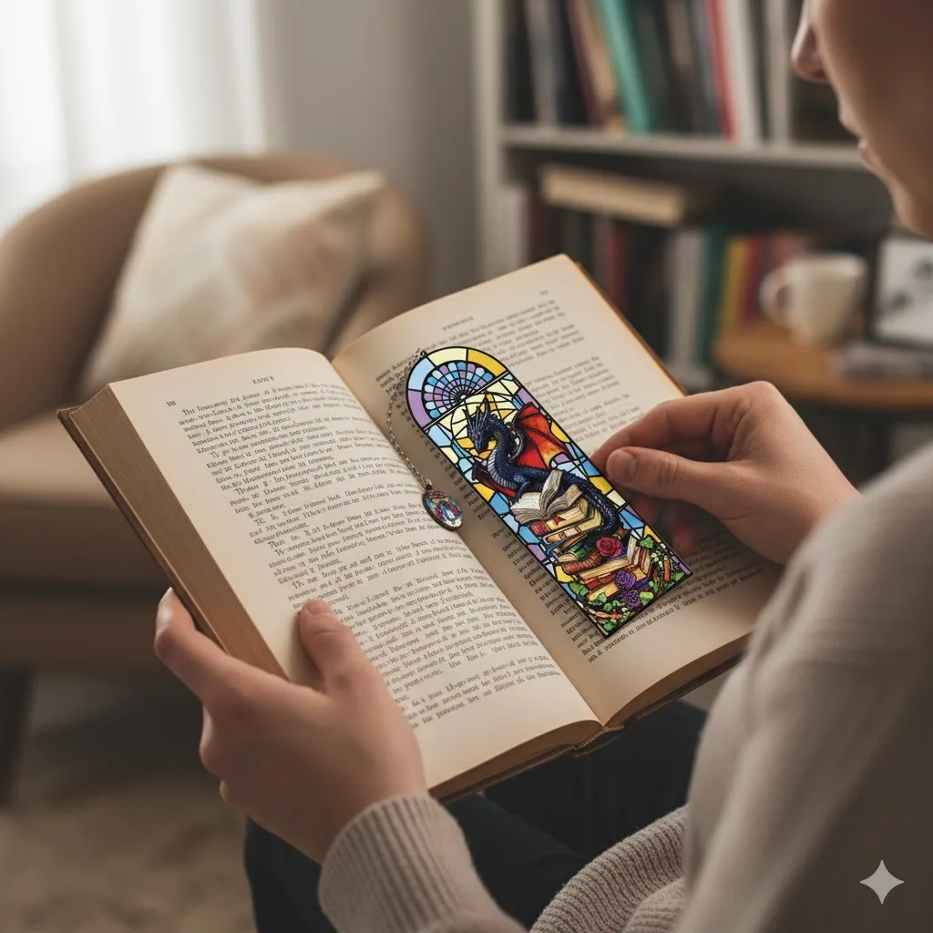 خمر الزجاج الملون التنين الإشارات المرجعية كتاب الملحقات الخيال القرطاسية مدرسة لوازم القراءة المعلم كتاب عاشق الهدايا