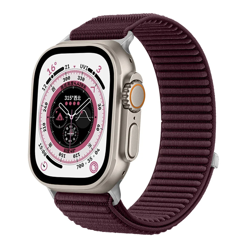 Nylon-Schlaufenarmband für Apple Watch Ultra 3 2 49 mm Band 45 mm 44 mm 41 mm 40 mm 38 Armband iWatch Serie 11 10 42 46 mm 9 8 7 6 SE 5 4 – Detail 7