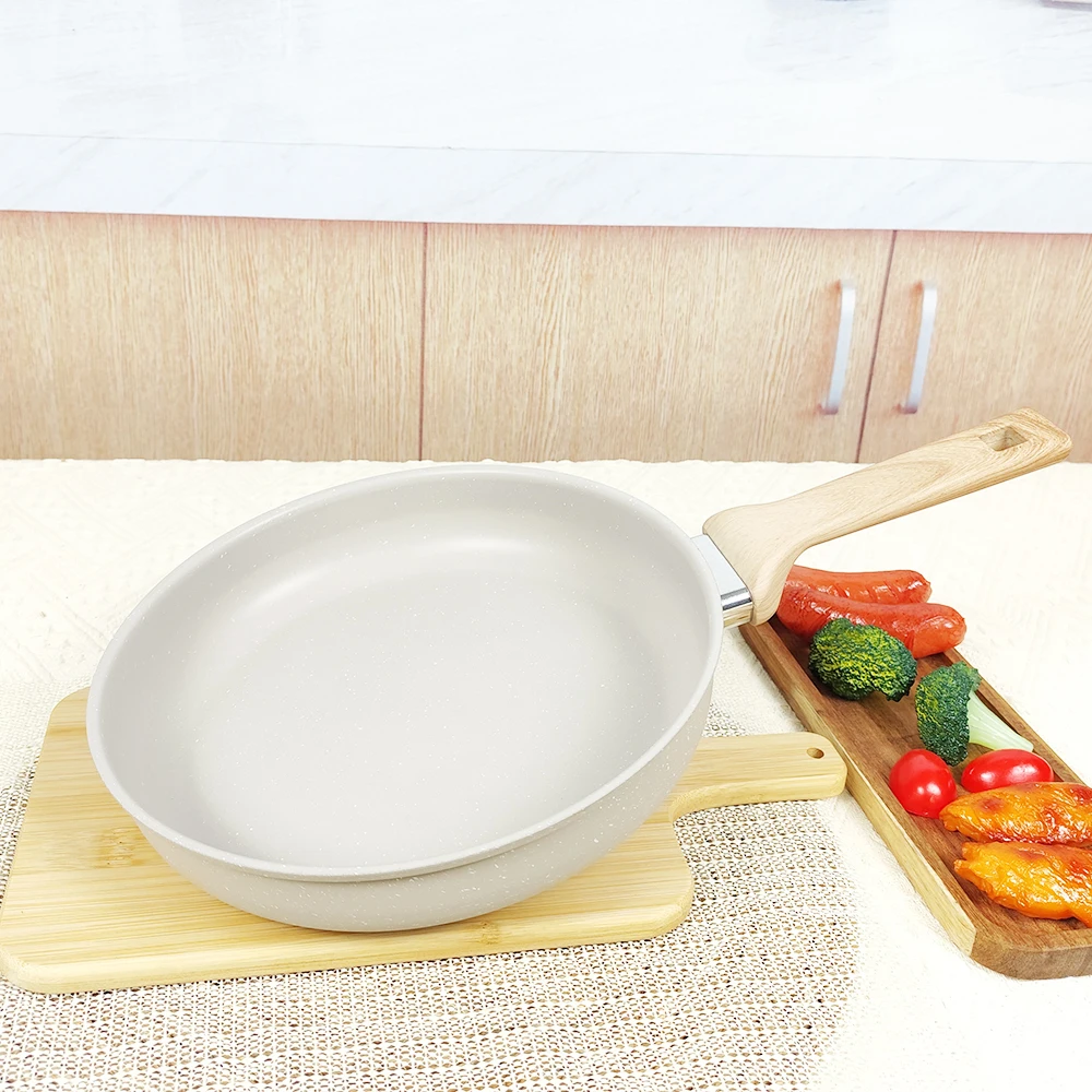 Stein Muster Antihaft Wok Bratpfanne Hause Steak Pfanne Pfannkuchen Induktion Gasherd Spezielle Topf Küche Kochgeschirr Keramik