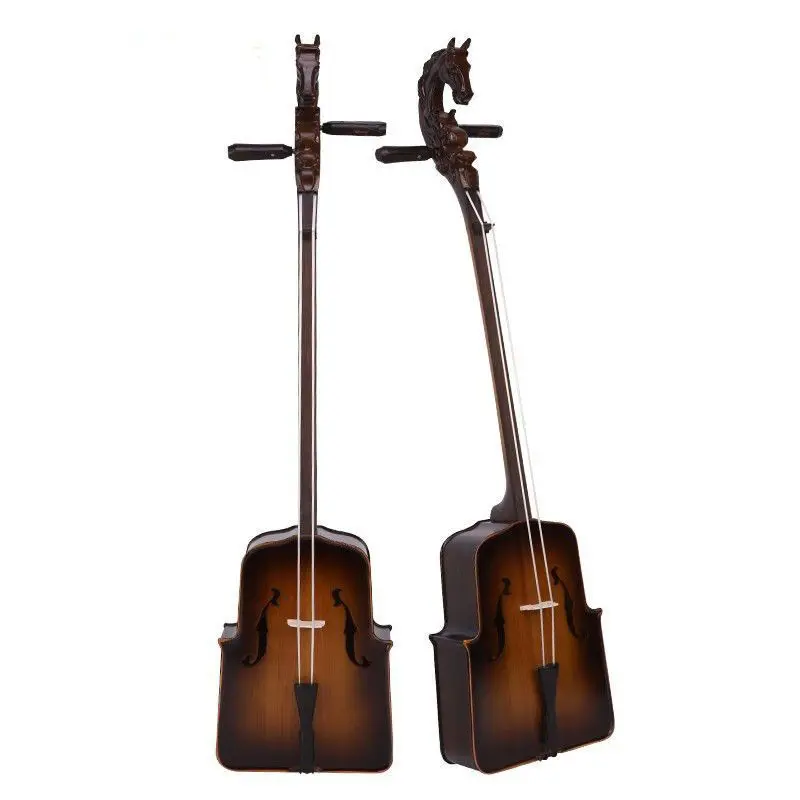 Morin Khuur Matouqin Plucked Plate Violin Professional Performances Accompaniment Minority Mongolia Ethnic Musical Instruments