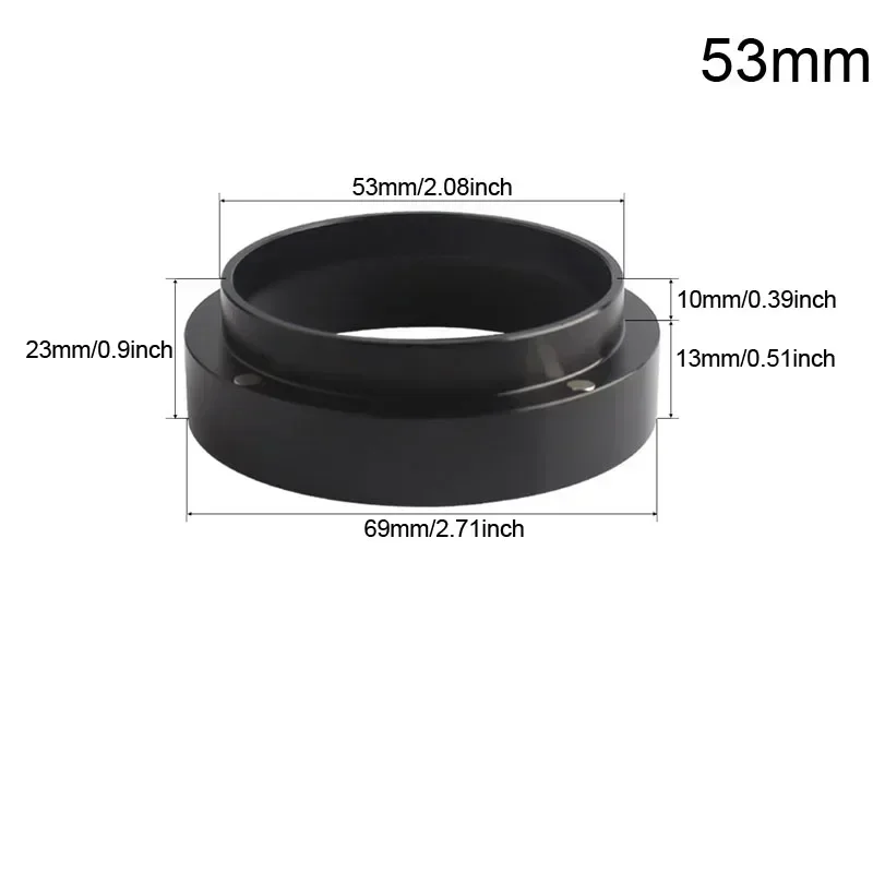 58/53/51MM Kommerzielles Barista-Tamper- & Dosierungsring-Set | Aluminium-Portafilter-Zubehör für Espresso-Kaffeegeräte 58mm Tamper