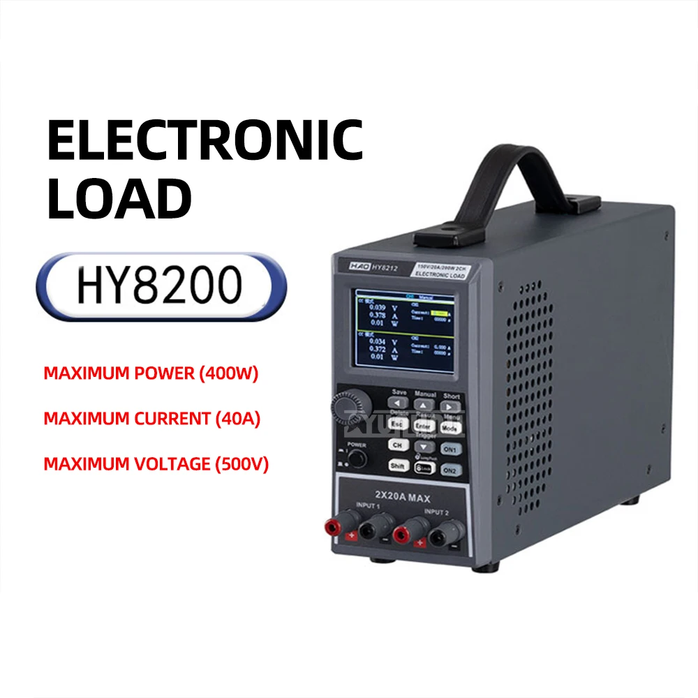 110V/220V 400W Programmable DC Electronic Load Testing Battery Capacity Lithium Lead Battery Capacity Tester Charge/discharge