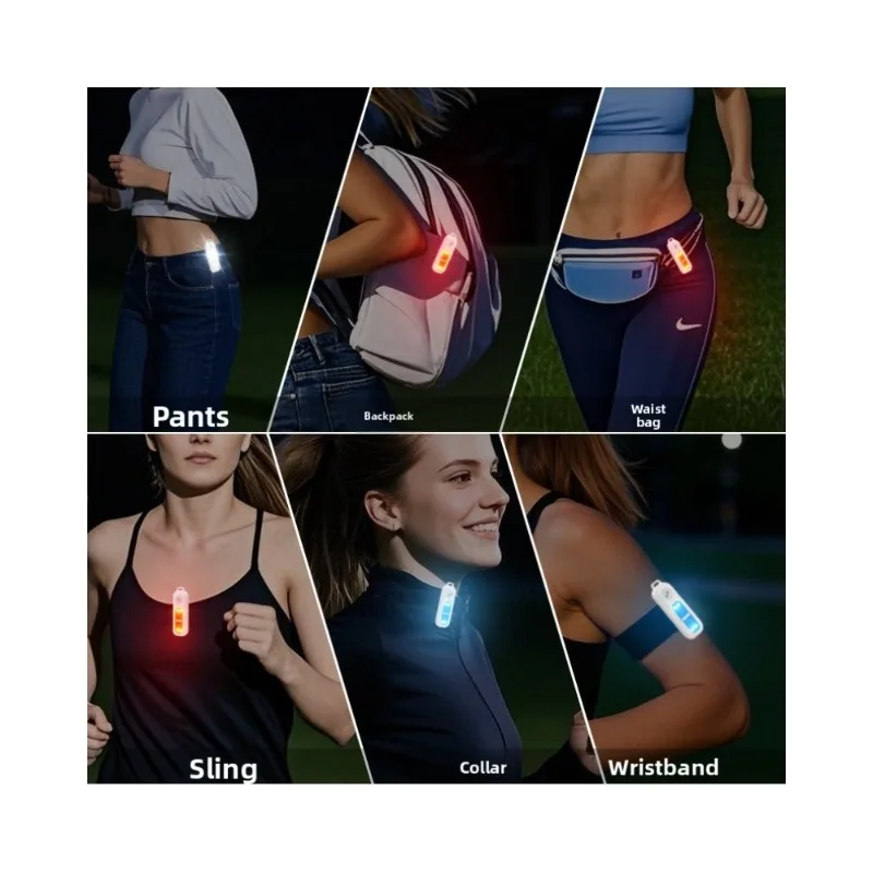 Outdoor Night Running Three Color LED Light Up Armband Personal Alarm for Cycling Safety Warning