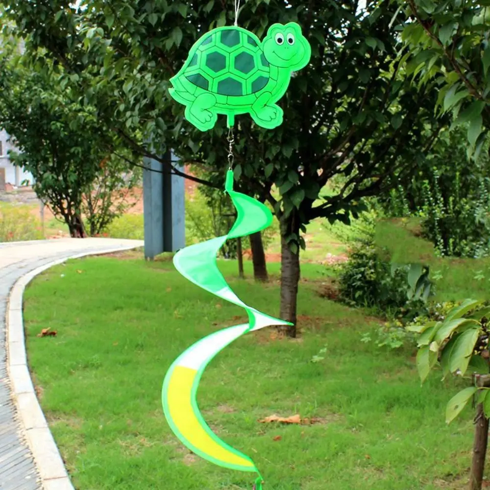 Cute Colorful Animal Windmill No Toxic Antirust Spiral Windchimes Hanging Children Craft Kindergarten