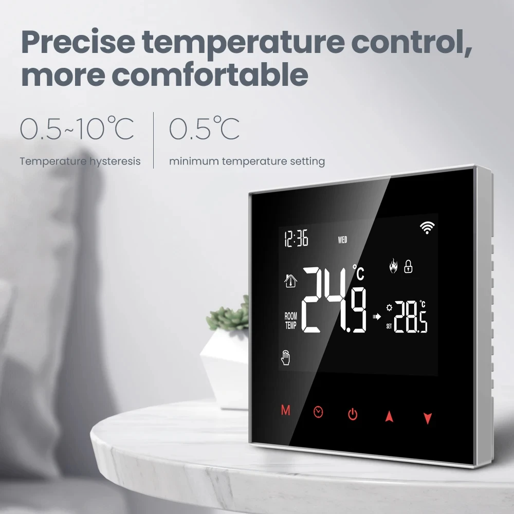 MIUCDA Tuya WiFi/ZigBee Electric Floor /Water/Electric/Gas Boiler Temperature Control APP Remote Control For Alexa Google Home