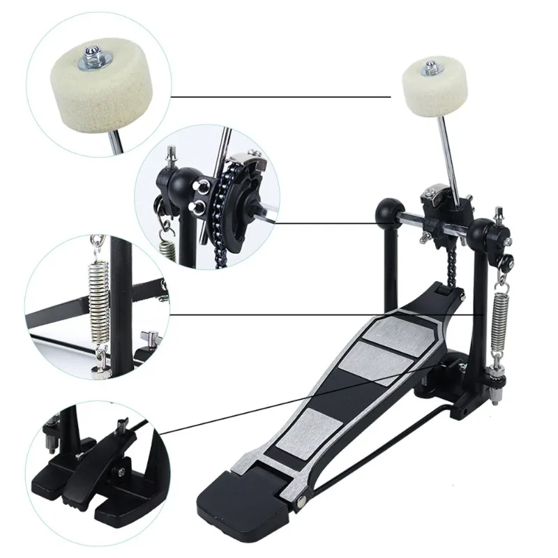

Single hammer kick drum pedal practice, jazz drum pedal accessories, durable mallet professional performance