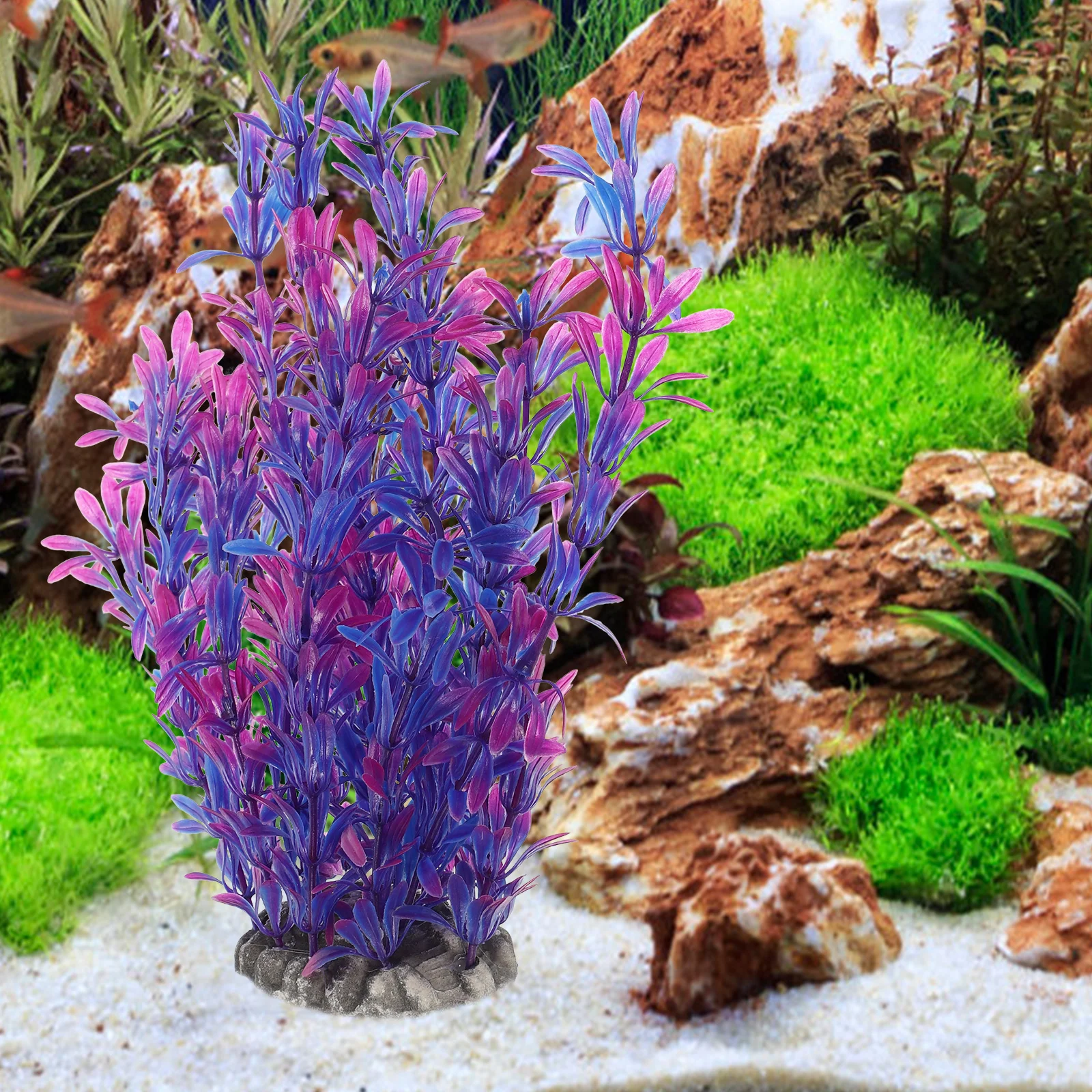 

Simulation Aquatic Plant Decoration for Fish Tank Landscape Artificial Plants Aquarium Accessories for Betta Fish Reptile