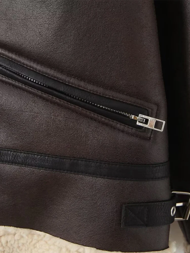 Europese en Amerikaanse stijl 2025, winter nieuwe dameskleding, modieuze pluche dikke warme losse nepbontjas