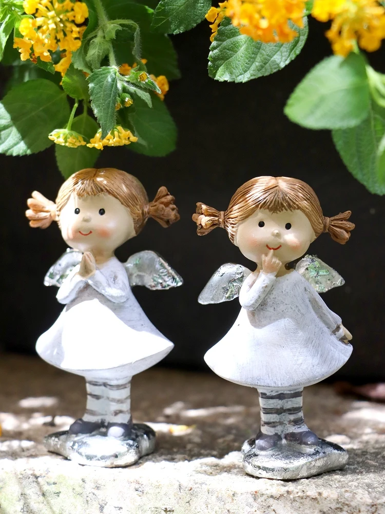 

Room Decoration Fairy Cute Home Decor Little Girl Angel Outdoor Garden Balcony Desk Flower Pot Landscape Decoration