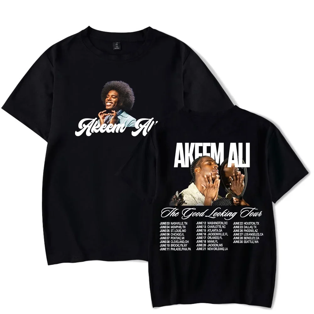 Akeem Ali The Good Looking Tour - Camisetas de moda unisex, camisetas de manga corta con cuello redondo