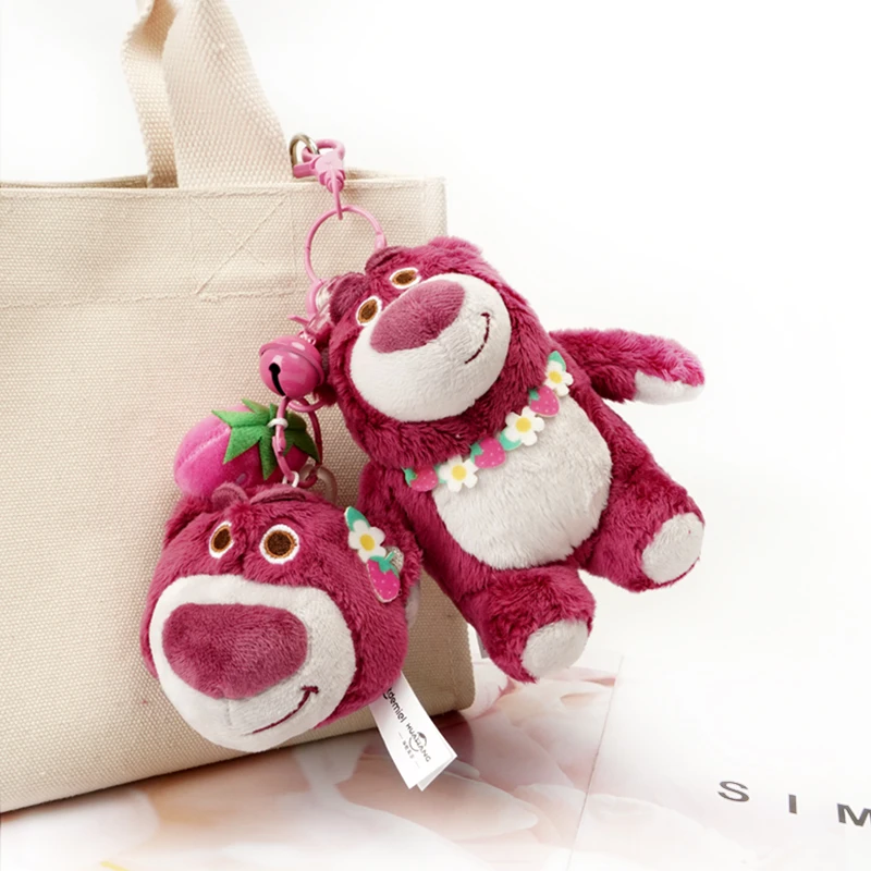 Disney Lotso peluche zaino ciondolo bambola portachiavi cartone animato e simpatico regalo di compleanno giocattolo per bambini