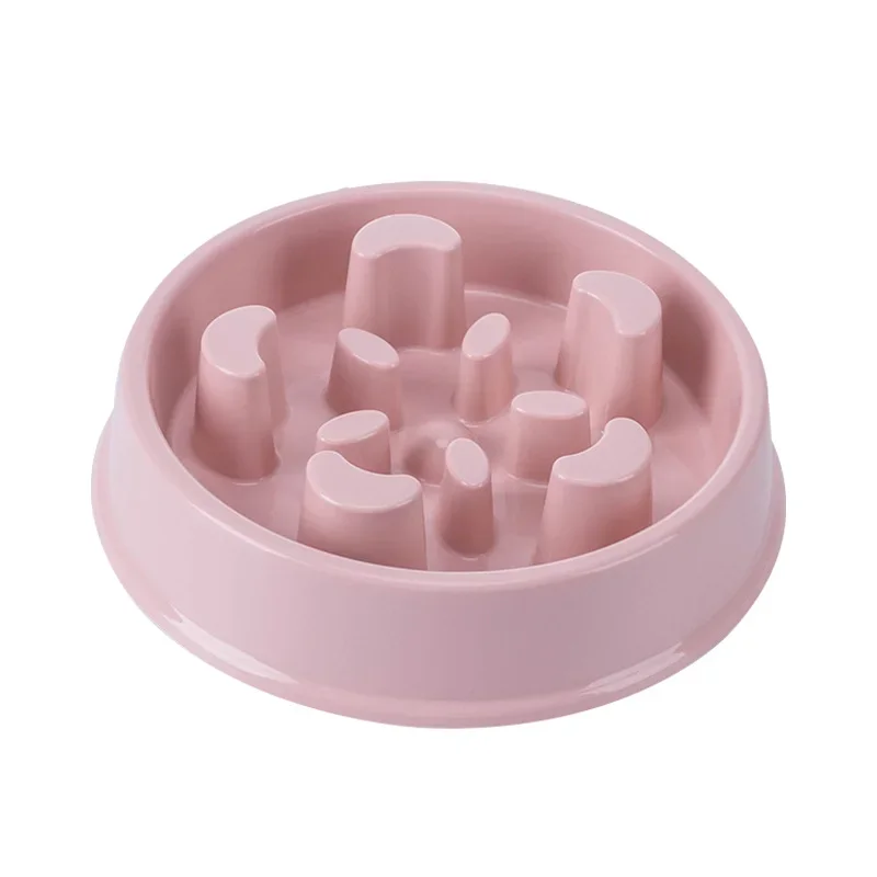 Slow Feeder Dog Bowls Dishes Bloat Stop Puppy Food Water Bowl for Dog Cat Non Slip Slow Eating Puzzle Maze Fun Pet Feeding Bowl